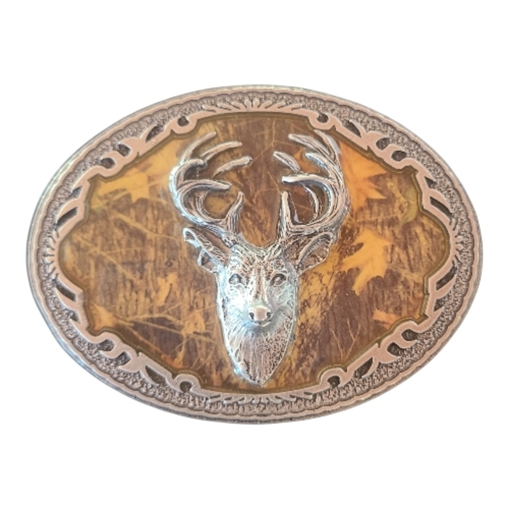 LEGENDS WEST 2006 BIG Buck USA Made, Western, Hunting, Camo BIG Belt Buckle 